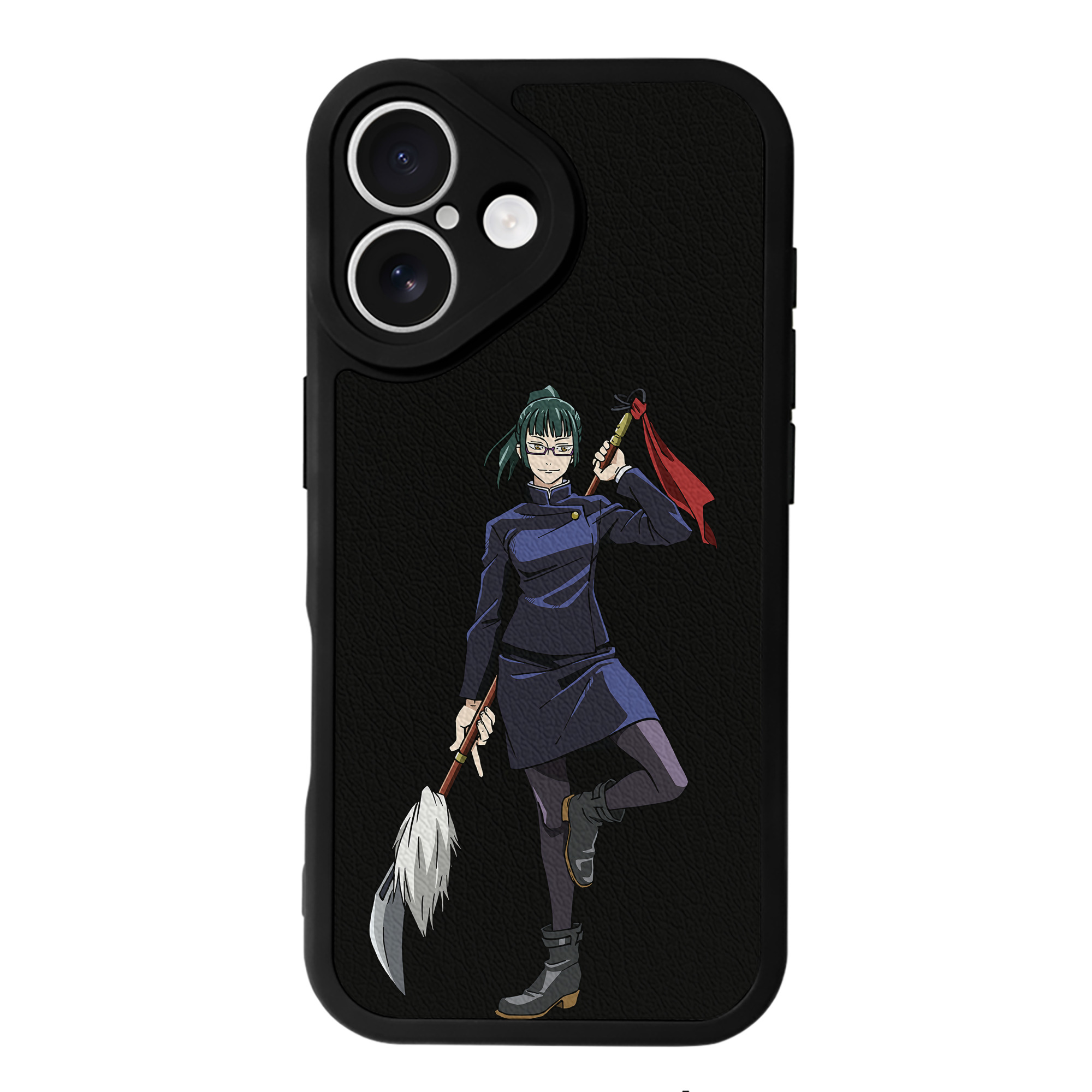 （画像用） 呪術廻戦 Jujutsu Kaisen 【iPhone 16シリーズ対応】シリコンスマホケース（レザー調） 材質：シリコン